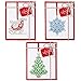 Lenox Sparkle and Scroll Holiday/Christmas Ornaments [Silver-Plated] (3-set Multi Color Gems)Christmas Gift
