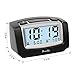 DreamSky Dual Alarm Clock with Smart Adjustable Nightlight, Snooze, Large LCD Display, Portable Battery Operated, Ascending Alarms Sound, Simple Operate Clocks for Bedroom and Kids