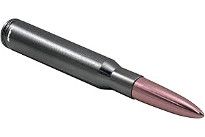 VMS RACING 50 Cal Caliber Bullet Antenna Heavy Gauge CNC Machined Billet Aluminum Short Compatible with Chevy Chevrolet Silve