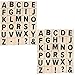 2-Sets (60 Pieces) 1-Inch Wood Alphabet Letters and Symbols Stamps for Crafts, and Scrapbooking