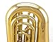 Glory Brass GTU3 3 key B Flat Tuba, Gold finish, with Mouthpiece,Case and Glove,Click to check more choice