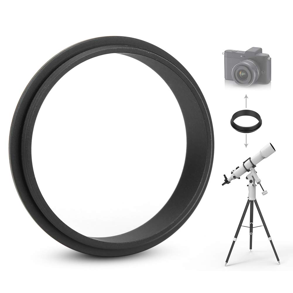 Topiky Telescope Adapter Ring,M48-M48 Male to Male Adapter Ring Aluminum alloy 48mm Thread Pitch 0.75mm to 48mm 0.75mm Thread Pitch Adapter Ring