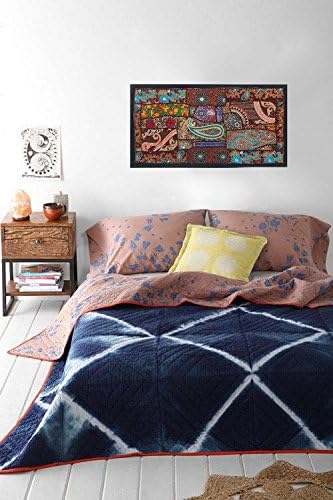 Vintage Tapestry Antique Indian Wall Art Embroidered Patchwork Wall Hanging