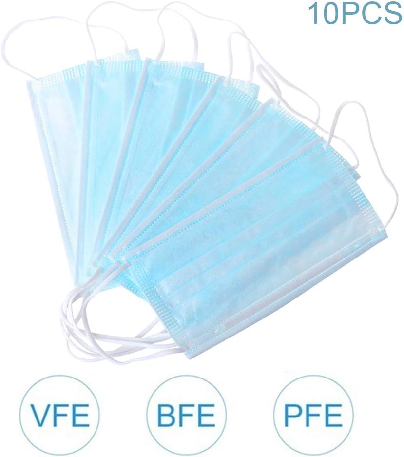 10pcs Face Mouth Cover Disposable Guard tool Surgical masque anti pollution 3 Layers for protection