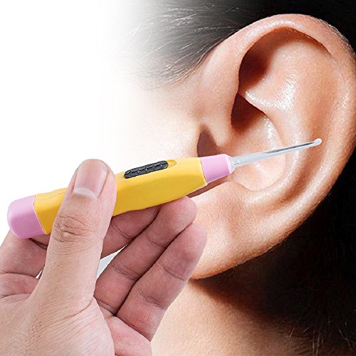 Tinsay Tonsil Stone Remover Tool Ear Pick Wax Remover LED Light+ 3 Adapters Home Use Oral Care