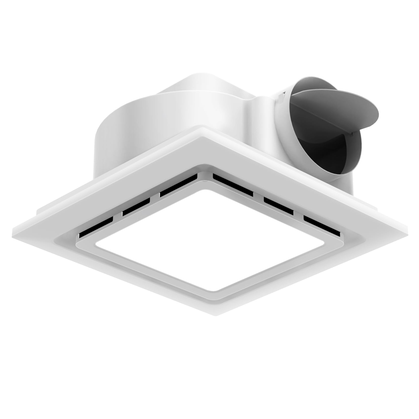 Photo 1 of welnek Bathroom Exhaust Fan with Light 130 CFM, Quiet 1.0 Sone, Cutout 9.8"x9.8", 12In Grille, 4In Duct, 6500K 1200Lm LED Light Bath Ceiling Vent Fan Combo for Bathroom Toilet Moisture & Odor Removal