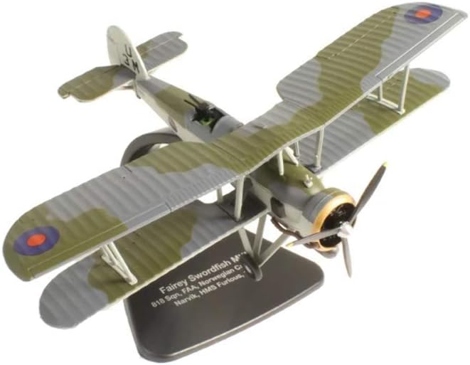 Oxford Diecast AC025 Fairey Swordfish 1:72 Scale Diecast Model Aircraft