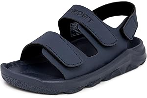 Rockport Kids Sport Sandals with Double Adjustable Straps - Athletic Open-Toe Water Shoes for Boys & Girls (Toddler/Little Ki