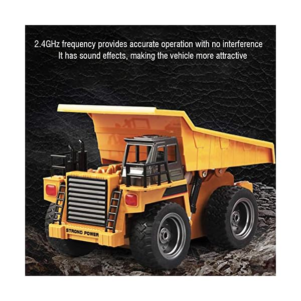 Cocoarm Muldenkipper Ferngesteuert 2.4G Hz Elektronische Dump Truck 6 Kanal Kipplader RC Toys Autos Ferngesteuertes… – Bild 4