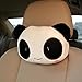 Kasstino 1 Pair Cute Panda Vehicle Neck Rest Pillow Headrest Cushion Protecter Travel Car Pillow