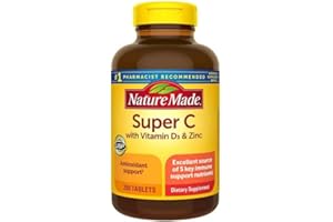 FrenchGlory Natural Made Super C with Vitamin D3 and Zinc, 200 Tablets Per Bottle
