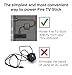 Mission Power USB Cable for Powering Fire TV Stick [NOT Compatible with New FIRE TV Stick]