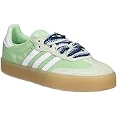 adidas Sambae Women's Shoes, Semi Green Spark/Cloud White/Wonder Blue, Size 7.5