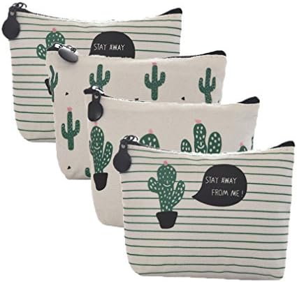 WYSBAOSHURetro Money Bag Small Cute Coin Purse(Pack of 4) (Pattern 7)