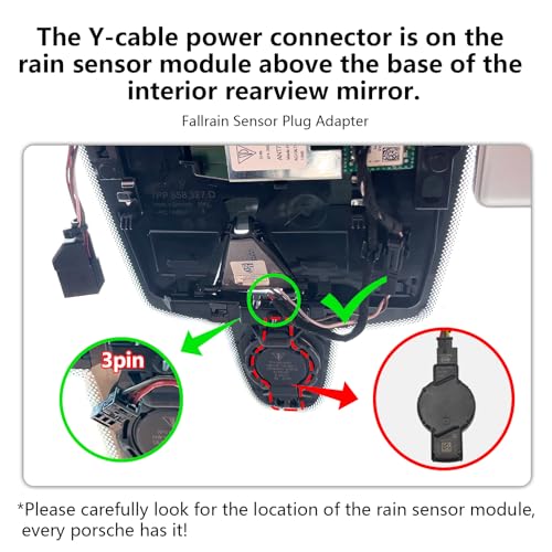 4K Dashcam Car, UHD 2160P Appearance OEM Camera, for Porsche Cayenne(E3) 2019-2026, Macan Electric 2024-2026, 911(992) 2020-2024, Panamera(971) 2017-2026, Taycan 2020-2020 6(Model A), 64GB Card