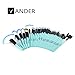 Vander Synthetic Kabuki Foundation Blending Makeup Brushes Kit with Bag - Blue