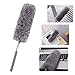 Whitelotous Microfiber Hand Duster Extendable Washable Clean Brush Duster for Car Computer Desk Household Cleaning Tool(Grey)