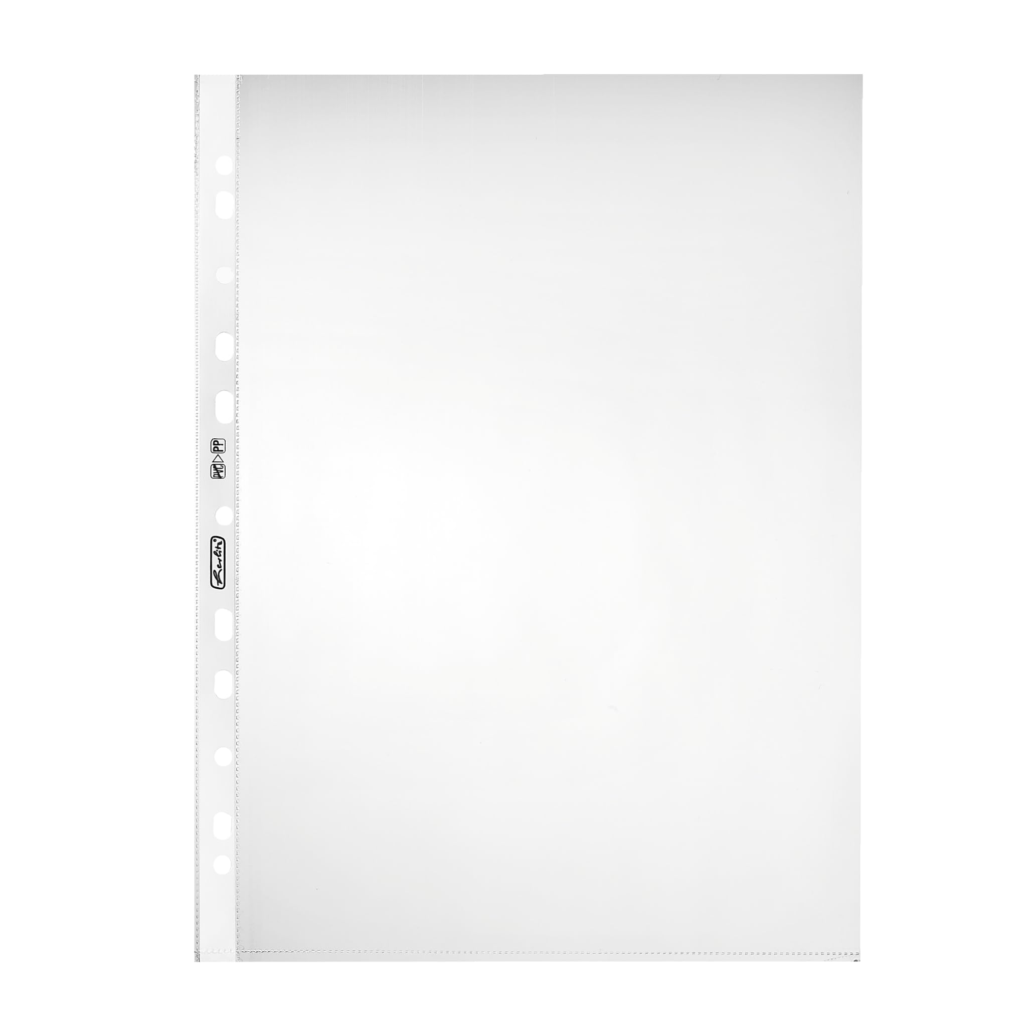 Herlitz A4 Punched Pocket - Clear (100 Sheets) — image 1