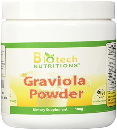 Biotech Nutritions Graviola Powder, Vanilla, 100 Gram by Biotech Nutritions