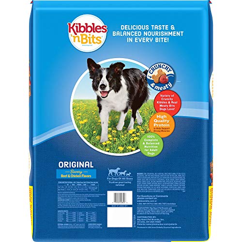 Kibbles 'N Bits Original Savory Beef and Chicken Flavors Bonus Bag Dry Dog Food, 34.1 Lb