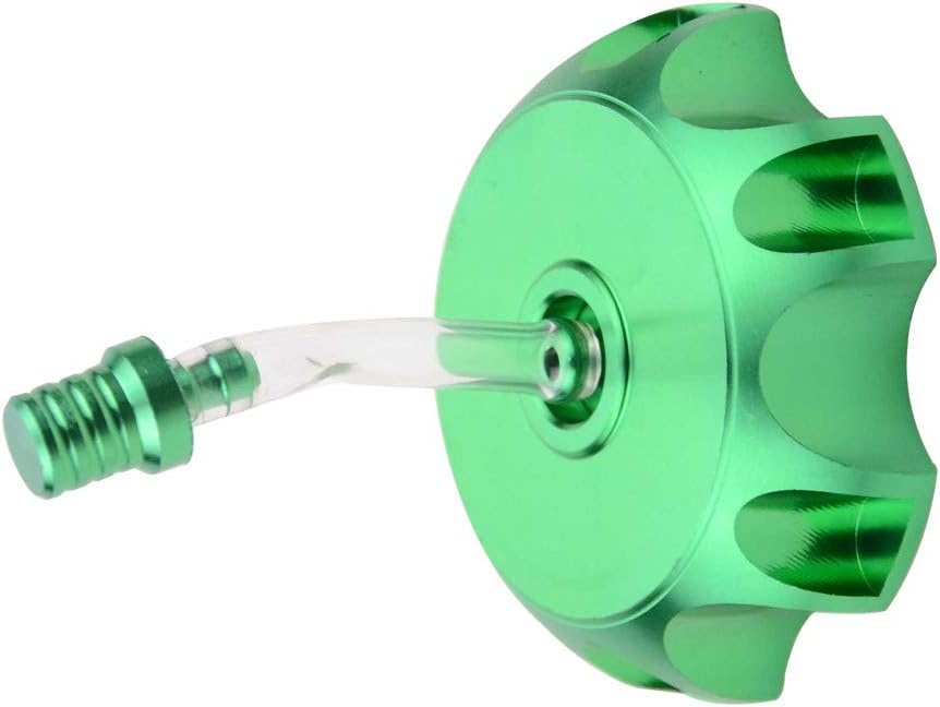 GOOFIT CNC Gas Fuel Tank Cap Valve Air Vent Replacement For Taotao Roketa Apollo SSR Chinese KLX110 TTR110 XR CRF 50cc 70cc 90cc 110cc 125cc 250cc Dirt Bikes Dirt Pit Bike Green - Image 3