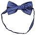 JAIFEI Suspenders & Bowtie Set- Men's Elastic X Band Suspenders + Bowtie For Wedding, Formal Events (Dots-Royal Blue)