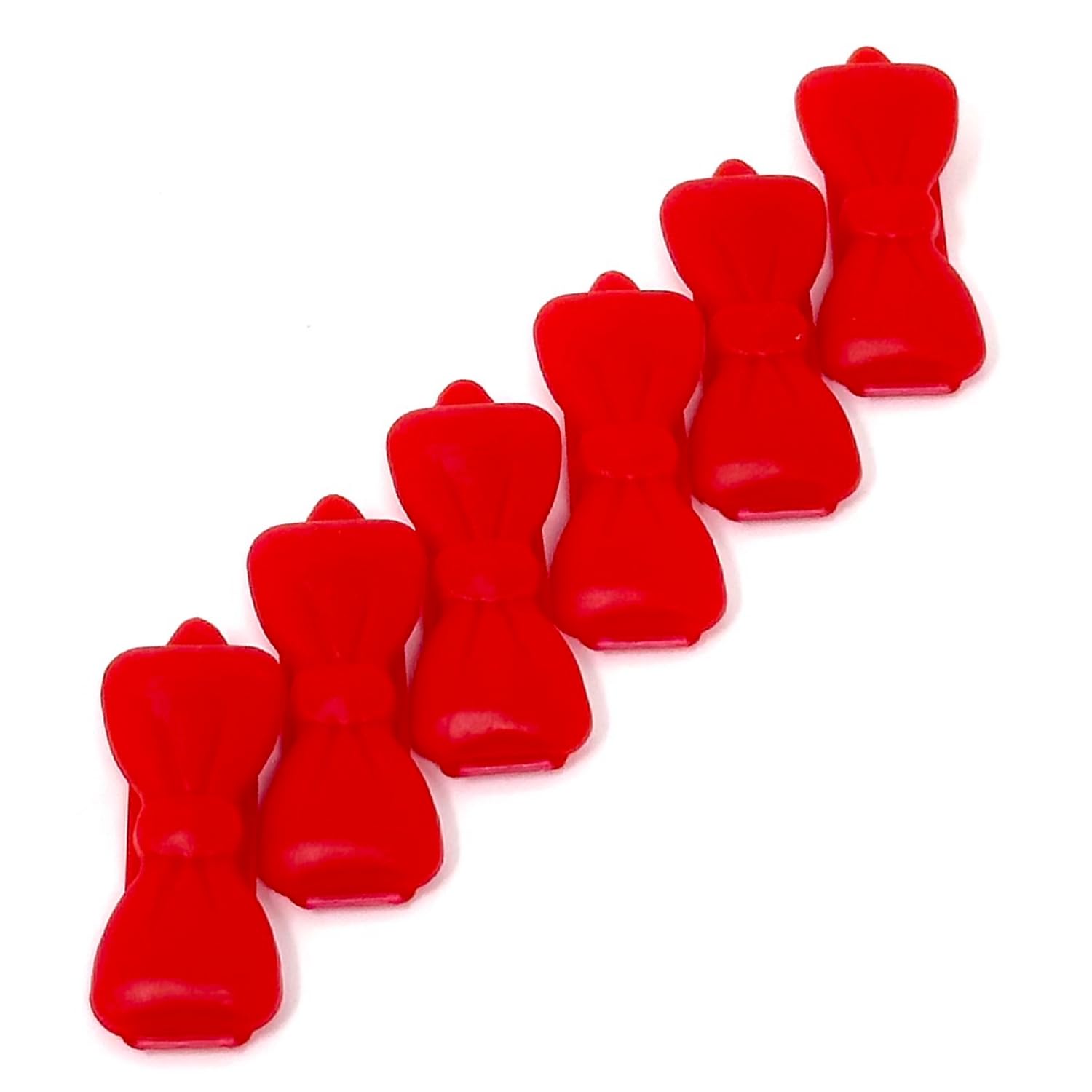 Camtiac dog hair clip, mini, pack of 6, red 8