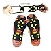 RENHAIGY Crampons Traction Ice Axe Snow Cleats Grips with Anti Slip Steel Studs Spikes Microspikes Rock Climbing Fishing Hiking Camping Winter Mountaineering Shoes Boots Gear Men Women