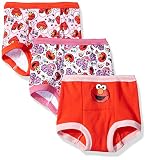 Sesame Street Girls' Toddler 3pk Potty Training Pant, Assorted Elmo, 2T