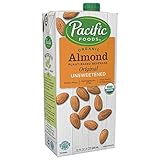 Pacific Foods Organic Original Almond Milk,Unsweetened,32 Oz,2 Pack