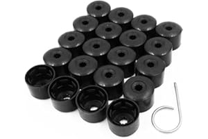 SHIBEIPARTS 20-Pack Wheel Lug Nut Bolt Cover Caps Locking Caps Set for Free Dismantle Tool Replacement 1K0 601 173
