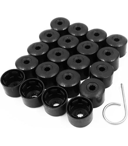 PAITOK Wheel Nut Cap, 20 Pieces Universal Chrome Plastic Wheel Bolt Nut PAITOK Wheel Nut Cap, 20 Pieces Universal Chrome Plastic Wheel Bolt Nut