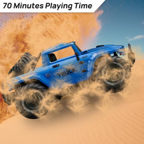 BORSCELLOR Remote Control Car, Amphibious RC Cars 1:16 Waterproof Remote Control Monster Truck Toys for Boys, Off-Road Stunt RC Vehicle 360° Rotation with LED Light for Adults Kids