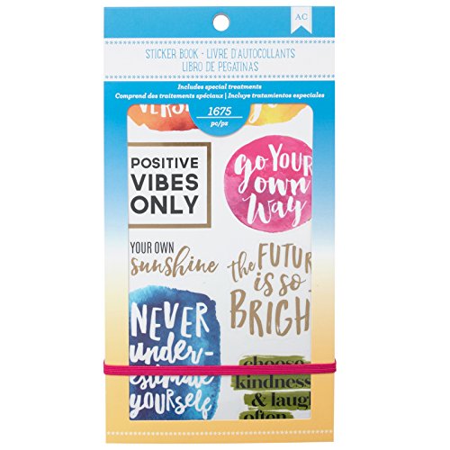 American Crafts 1654 Piece Inspirational Life Sticker Book