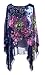 iNewbetter Women's Chiffon Caftan Poncho Tunic Top Cover up One Size Scarf Top (Blue)