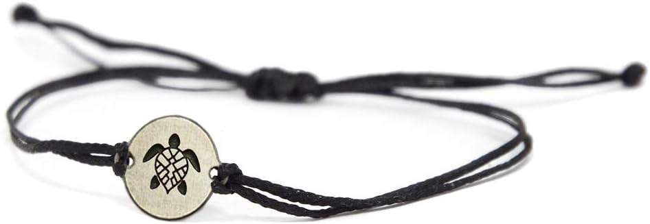 MIZZE Made for LuckStainless Steel Animal Charms on Double Black String Adjustable Bracelet for Men and Women - Waterproof, Hypoallergenic Jewellery