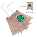 St. Patrick's Day Decorations Irish Shamrock Burlap Banner Flags (St. Patrick's)