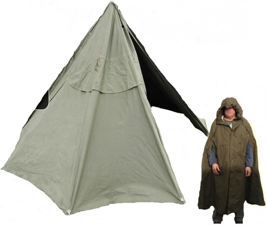 POLISH TEEPEE TENT, DOUBLE PONCHO SET, IDEAL FESTIVAL ESSENTIAL Amazon