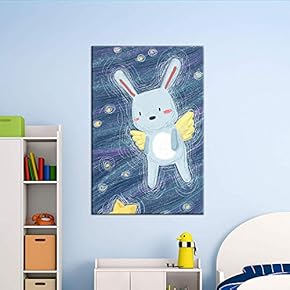 Cute Cartoon Animals A Rabbit Angel Kid