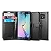 Spigen Wallet S Galaxy S6 Edge Case with Foldable Cover and Kickstand Feature for Galaxy S6 Edge 2015 - Black