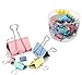 Fireboomoon Binder Clips, Assorted Sizes, Multicolor, 72 per Pack Binder Clips,Metal Clips,Spring-Tight Clip,Office Clip,Mini Binder Clips,Color Coated Clips,Metal Binder Clips,Binder Clips Large