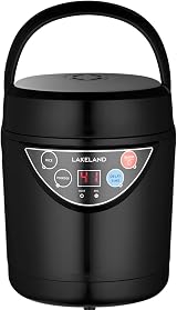 Lakeland 2 Portion Mini Electric Rice Cooker 500ml Non-Stick Pan White view 1