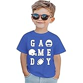 KEKEMI Football Shirts for Toddler Baby Boys Funny Game Day T-Shirt Ballgame Outfit Football Fans Gift Tees Cute Sports Tops