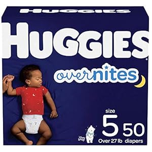 Huggies Overnites Diapers, Size 5
