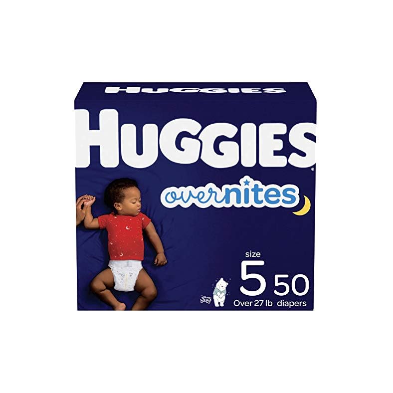 Huggies Overnites Diapers, Size 5