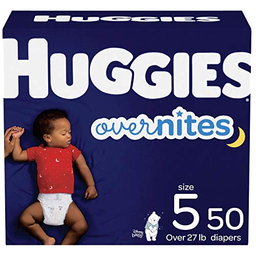 Huggies Overnites Diapers, Size 5