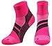 ZaTech Plantar Fasciitis Sock, Compression Socks (Pink/Black, Large)