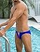 EASEJUICY Men's Swimwear Sexy Bikini Solid Swimming Briefs Low Waist Drawstring