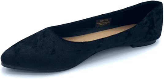 crushed velvet flats