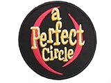 A PERFECT CIRCLE Logo Iron On Sew On Embroidered Band Patchpprox: 3
